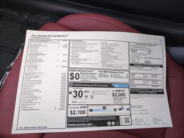 New 2026 BMW 230i Coupe w/ Premium Package image 18