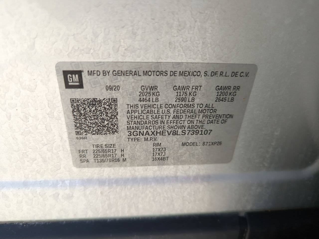 Certified 2020 Chevrolet Equinox LS w/ LS Convenience Package FWD image 27