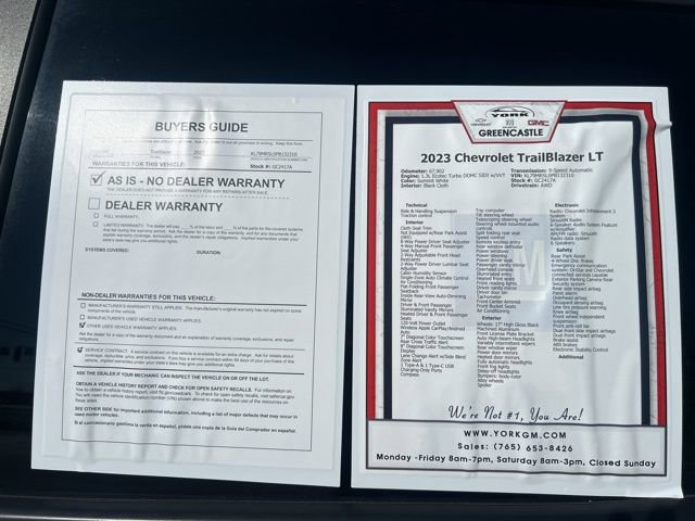 Used 2023 Chevrolet TrailBlazer LT w/ Convenience Package image 13