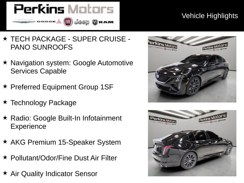 Used 2025 Cadillac CT5 V w/ Technology Package RWD image 7