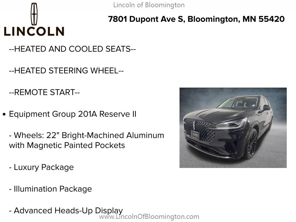 New 2026 Lincoln Aviator Reserve AWD/4WD image 5
