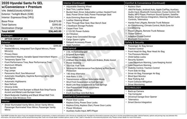 Used 2020 Hyundai Santa Fe SEL image 12