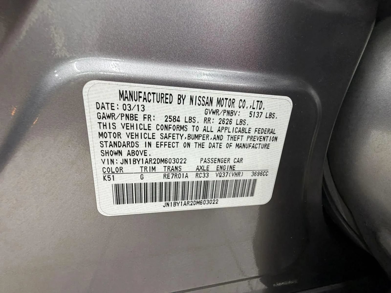 Used 2013 INFINITI M37 x w/ Premium Pkg AWD/4WD image 37