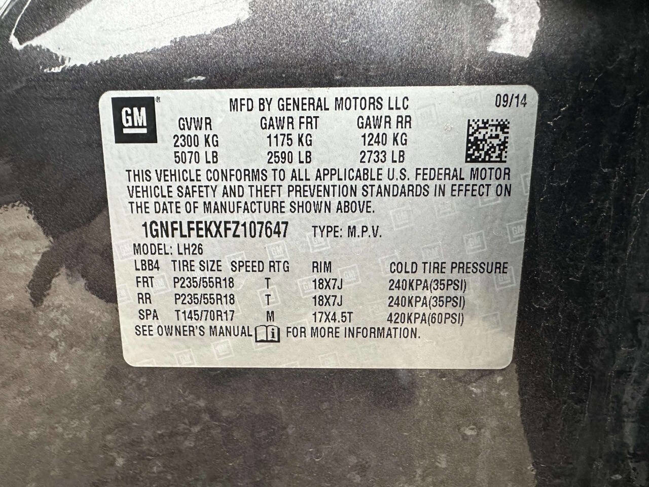 Used 2015 Chevrolet Equinox LT image 33