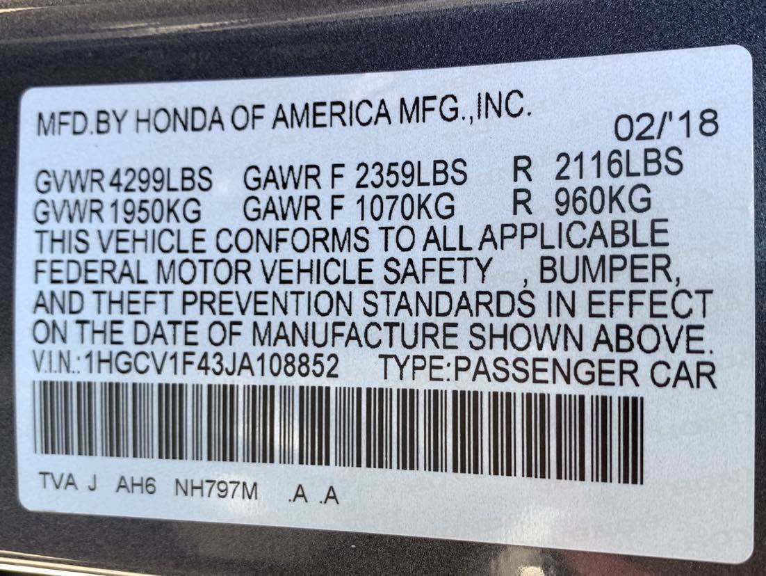 Used 2018 Honda Accord EX image 44