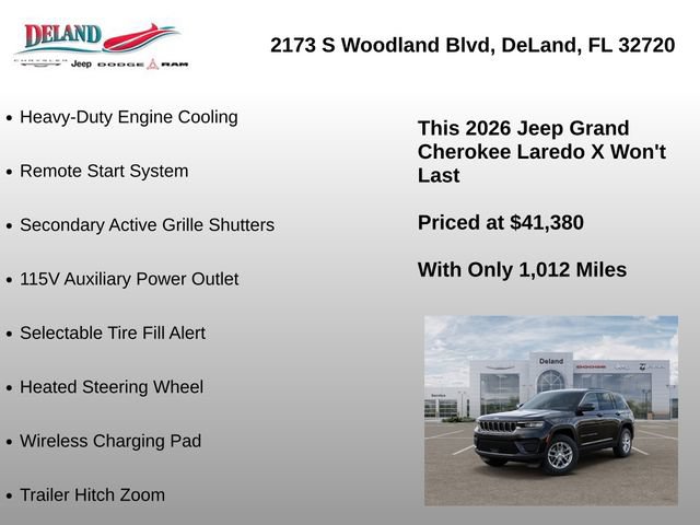 New 2026 Jeep Grand Cherokee Laredo X AWD/4WD image 31