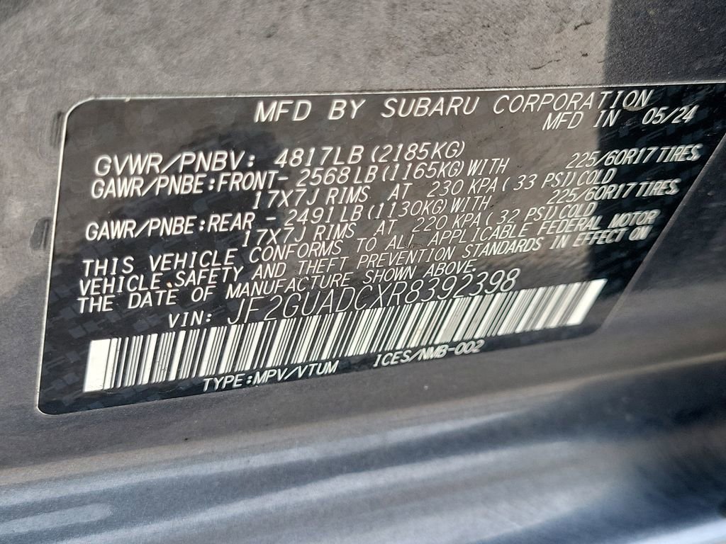 Used 2024 Subaru Crosstrek 2.0i Premium AWD/4WD image 32