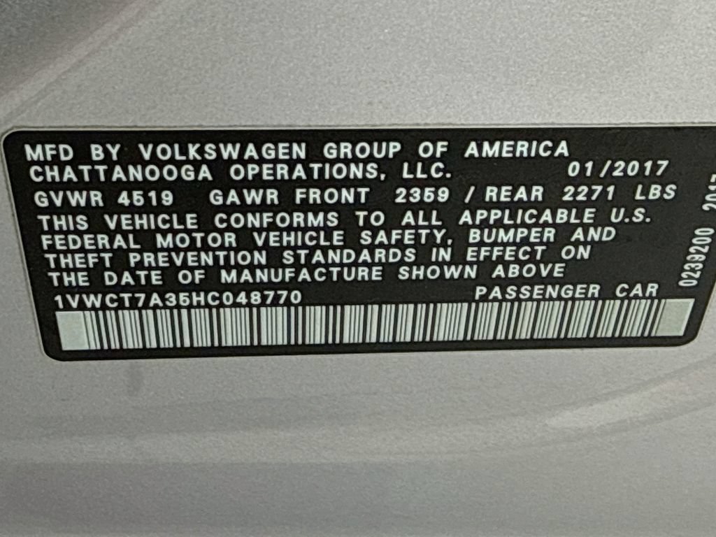 Used 2017 Volkswagen Passat 1.8T SEL Premium FWD image 34