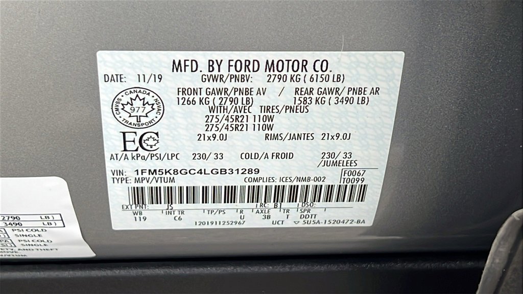 Used 2020 Ford Explorer ST w/ ST Street Pack image 13