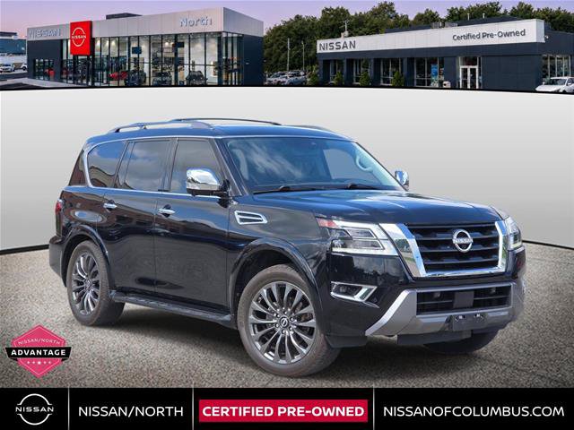 Certified 2023 Nissan Armada Platinum w/ Captain's Chairs Package AWD/4WD image 1