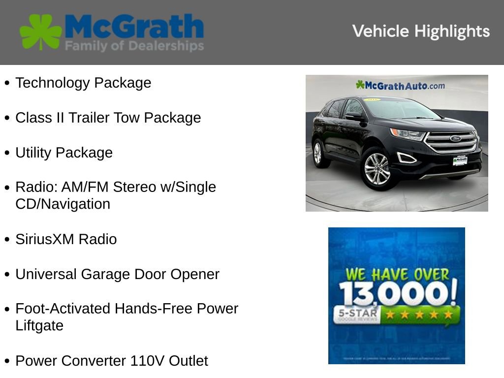 Used 2016 Ford Edge SEL w/ Equipment Group 201A FWD image 6