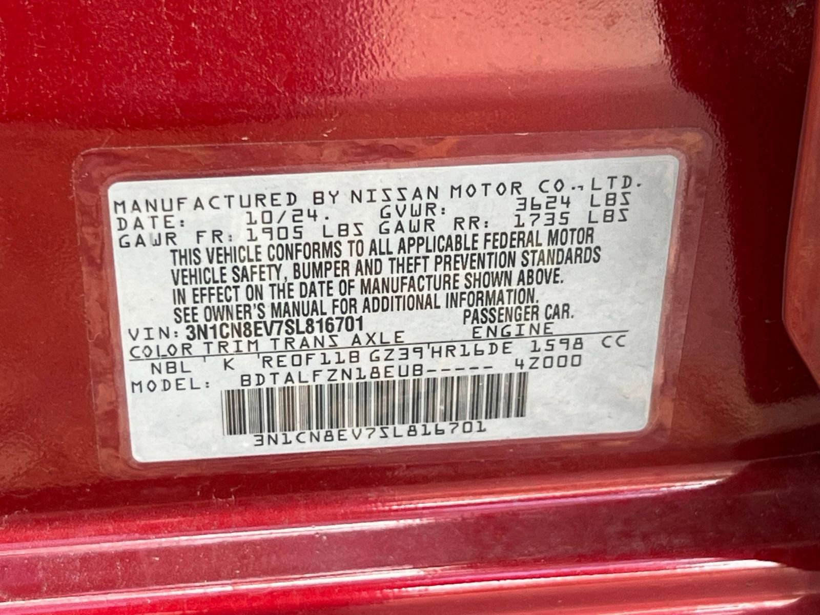 Used 2025 Nissan Versa SV FWD image 25