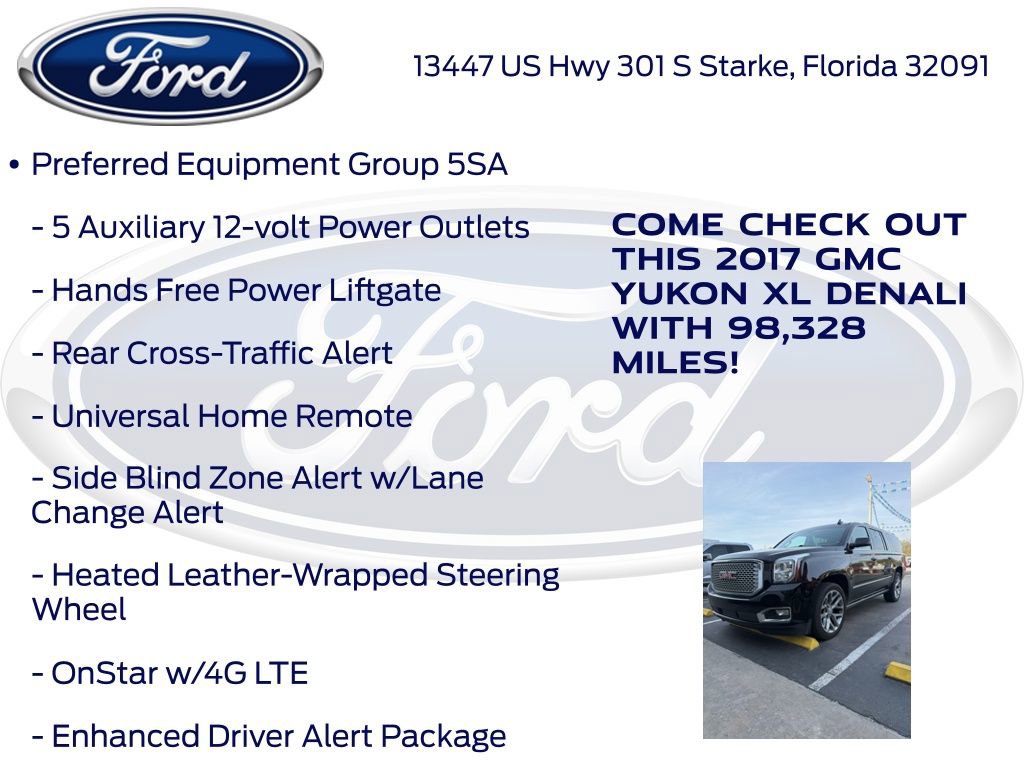 Used 2017 GMC Yukon XL Denali w/ Open Road Package image 8