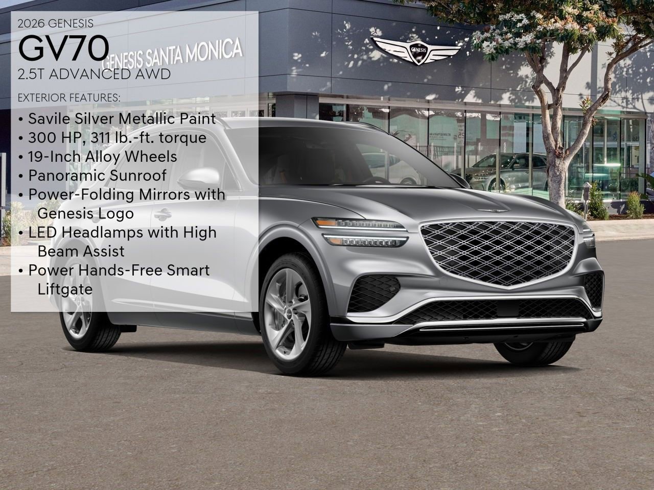 New 2026 Genesis GV70 2.5T Advanced w/ G1 Accessory Package AWD/4WD image 3