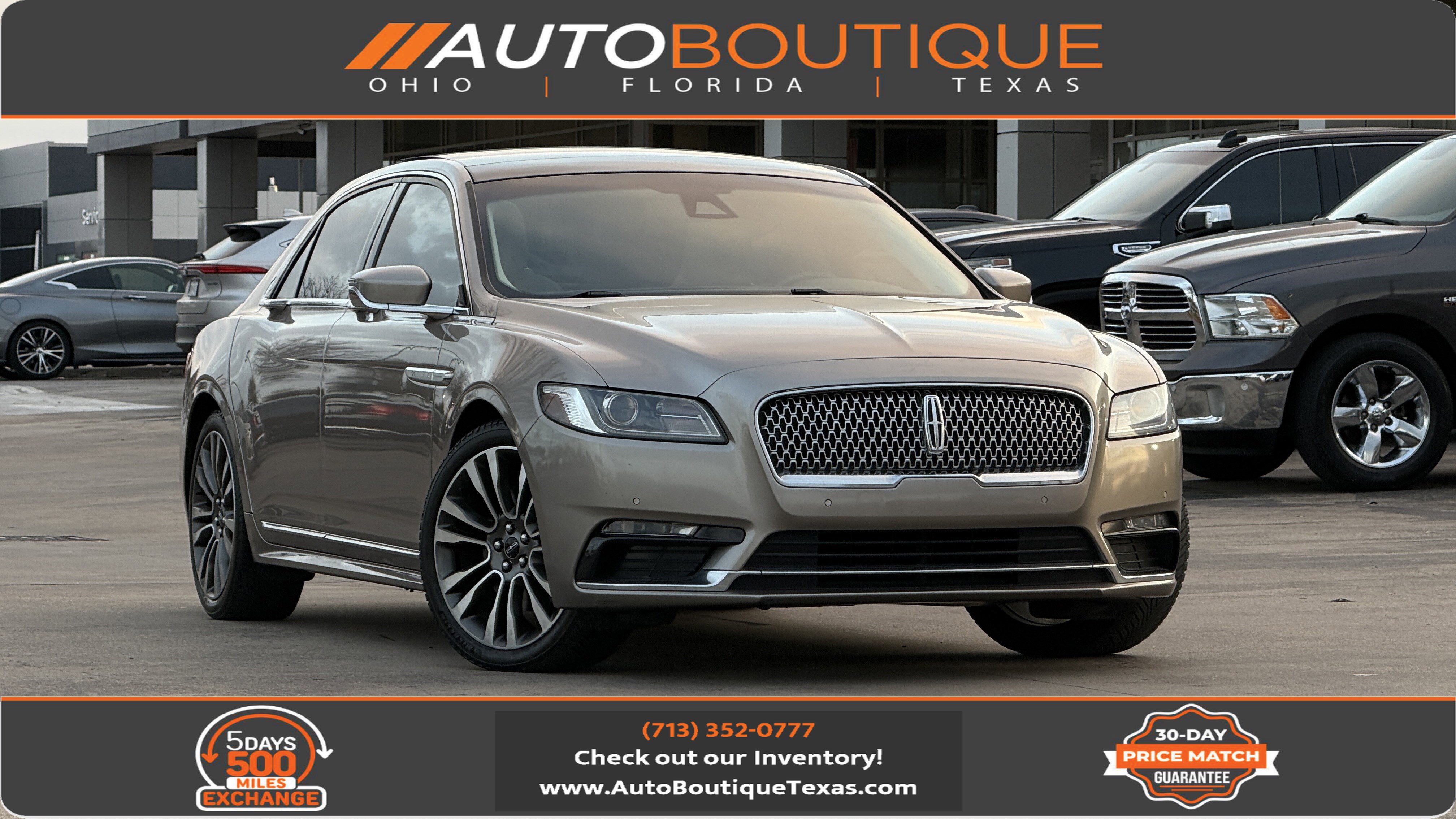 Used 2019 Lincoln Continental Select w/ Continental Climate Package