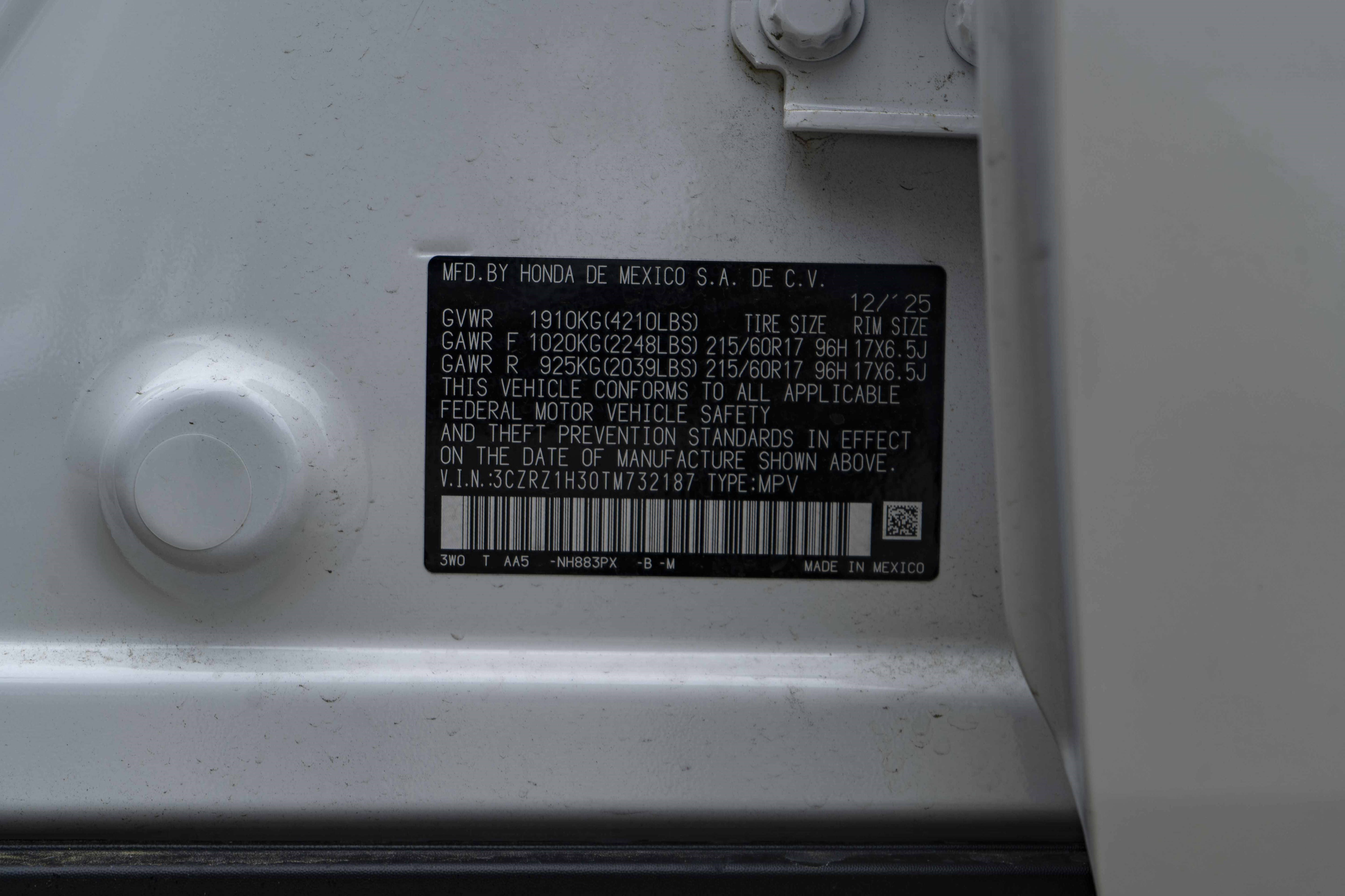 Certified 2026 Honda HR-V LX image 45