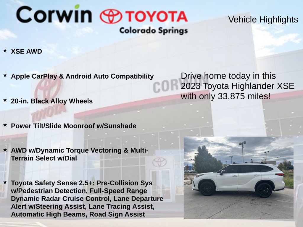 Used 2023 Toyota Highlander XSE AWD/4WD image 7