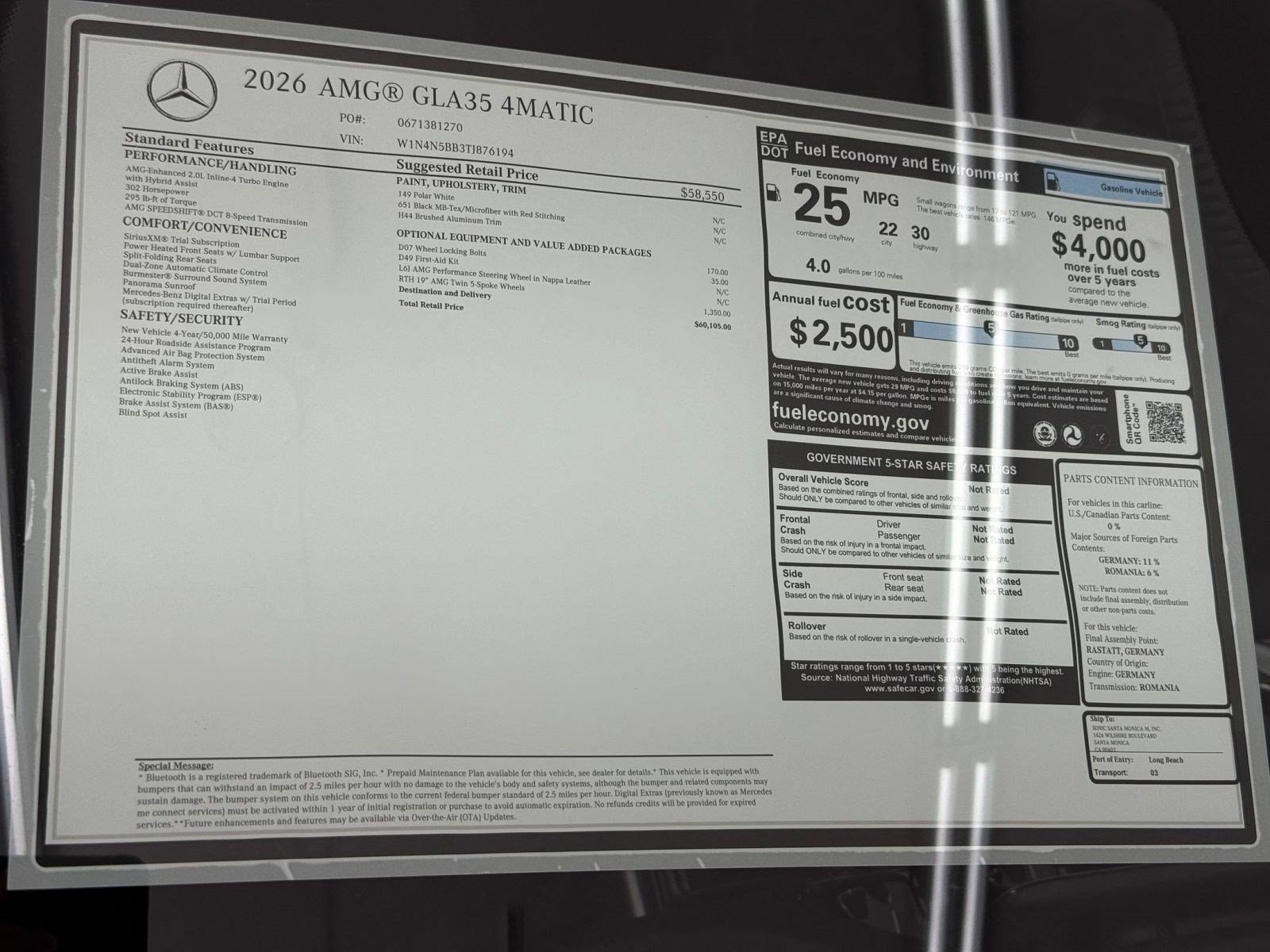 New 2026 Mercedes-Benz GLA 35 AMG 4MATIC image 33