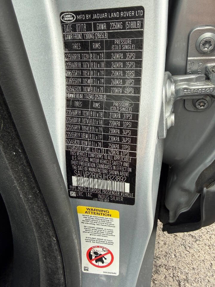 Used 2018 Land Rover Range Rover Evoque image 26