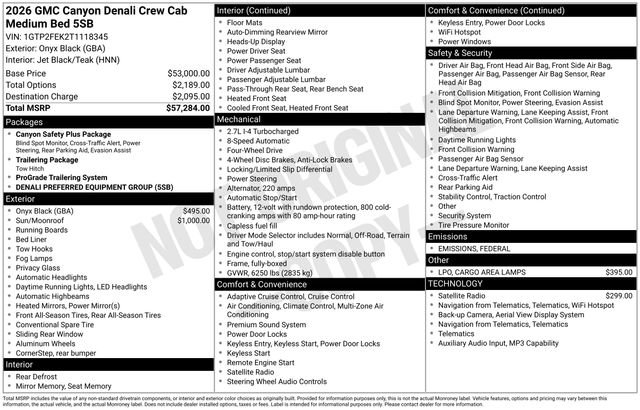 New 2026 GMC Canyon Denali image 27