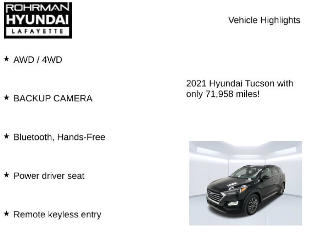 Used 2021 Hyundai Tucson Ultimate w/ Cargo Package AWD/4WD image 7