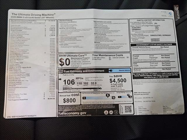 Used 2026 BMW i5 eDrive40 w/ M Sport Package image 17