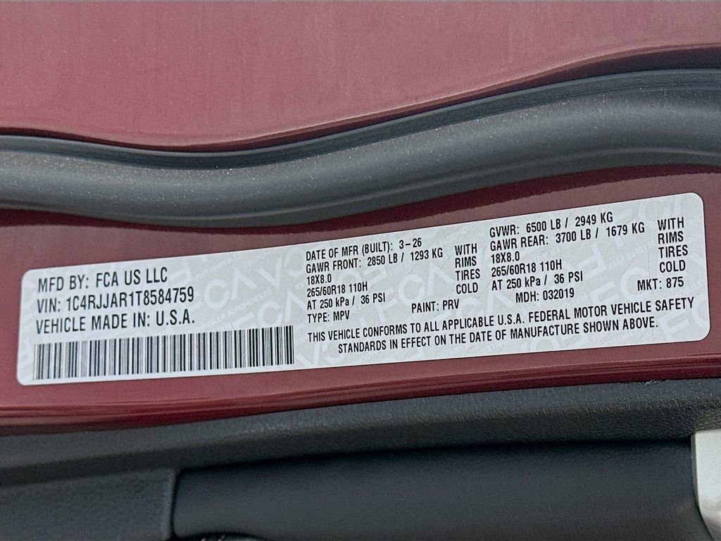 New 2026 Jeep Grand Cherokee L 2WD image 19