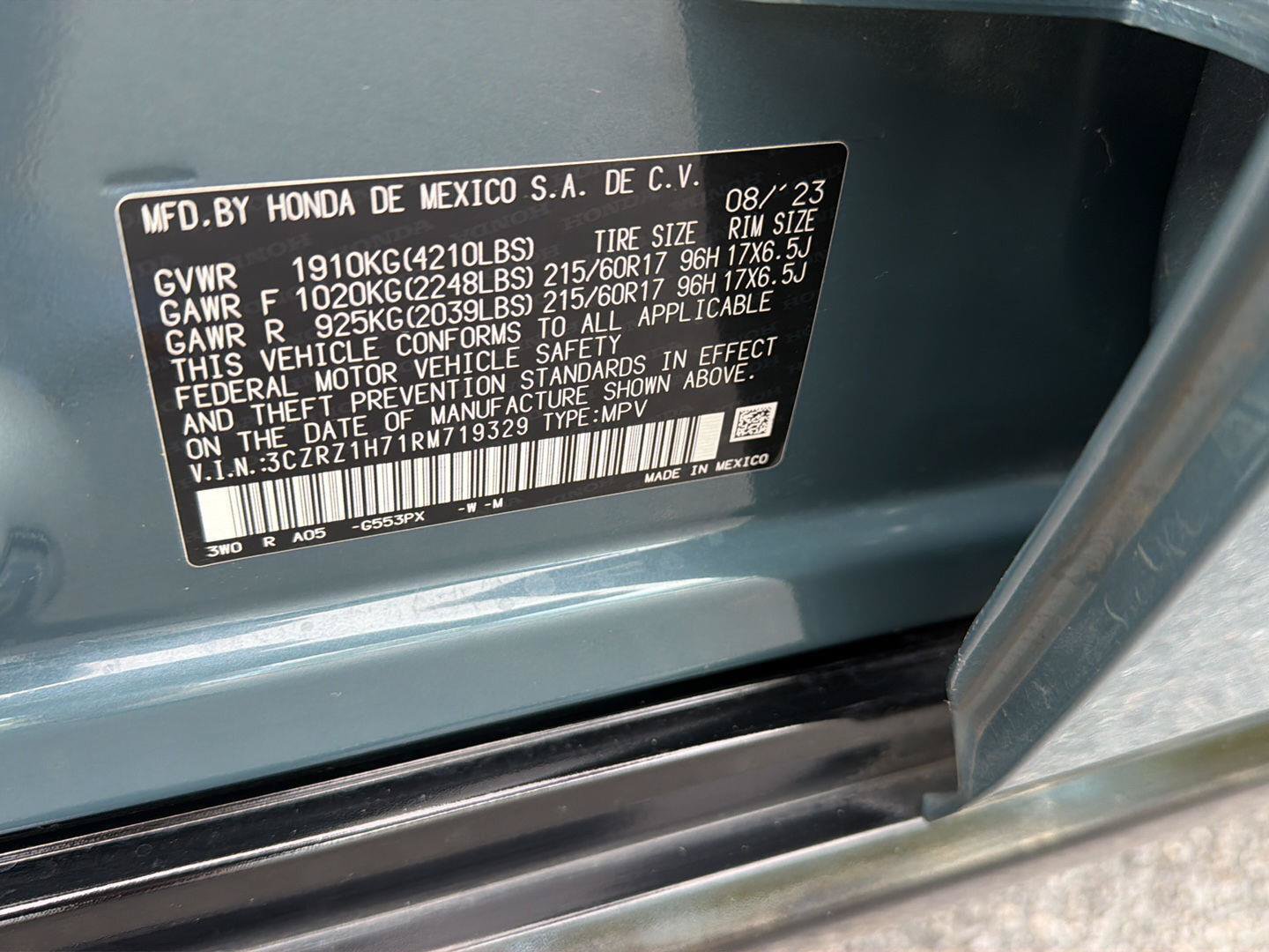 Used 2024 Honda HR-V EX-L image 42