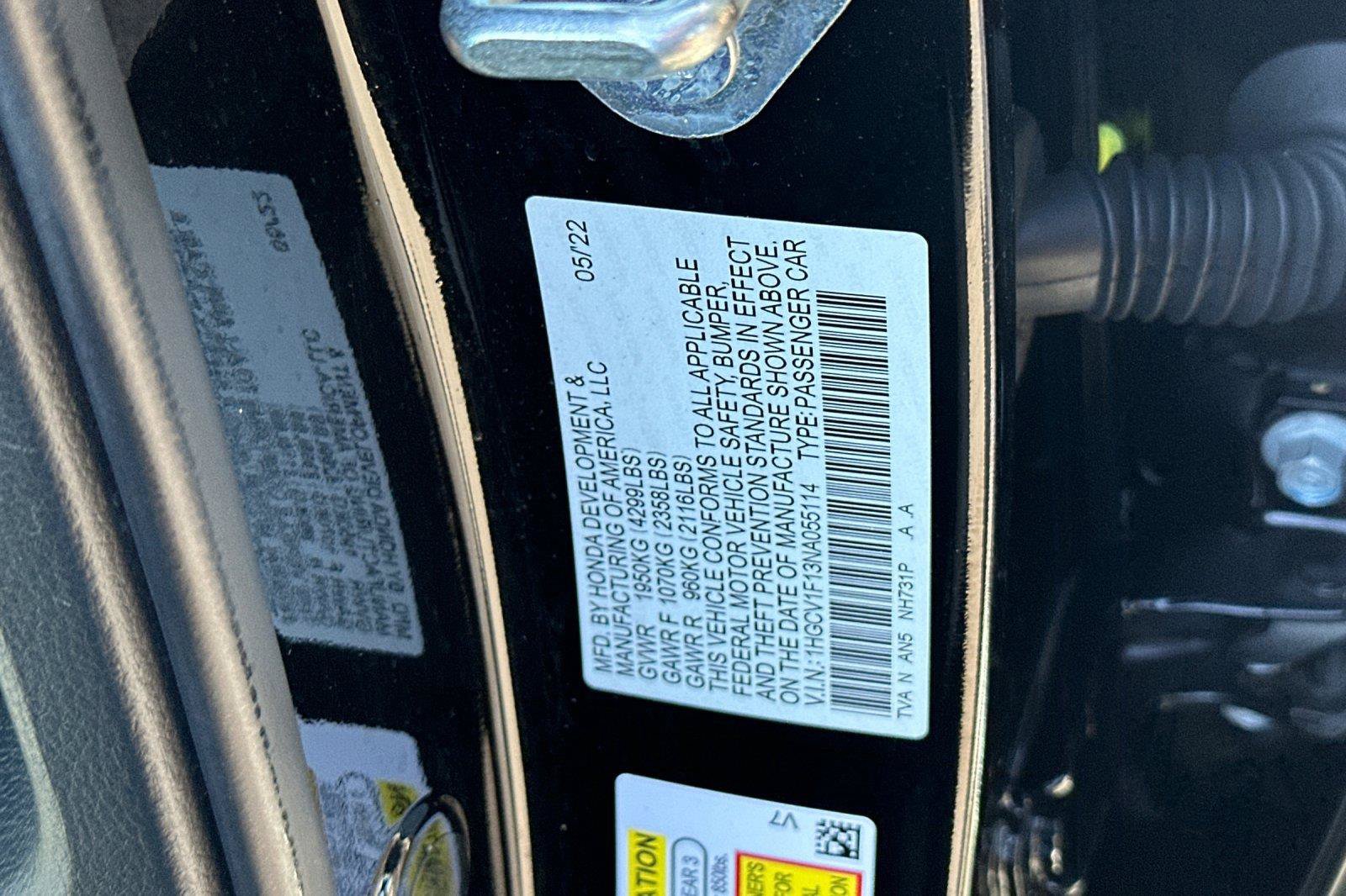 Used 2022 Honda Accord LX image 26