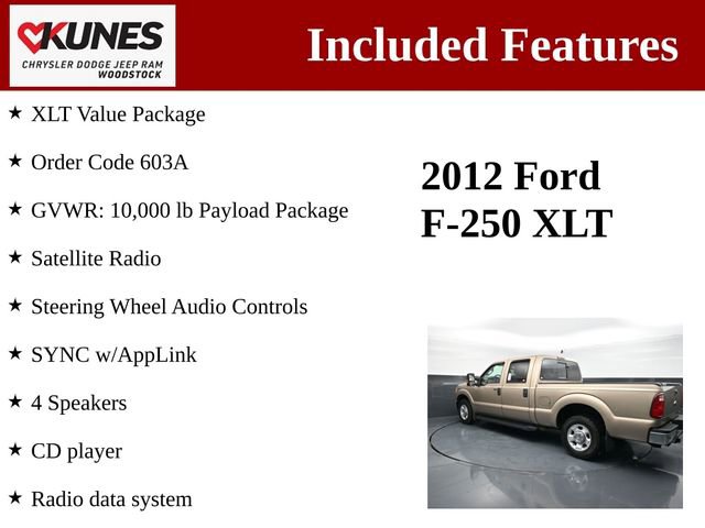 Used 2012 Ford F250 XLT w/ XLT Value Pkg RWD image 3