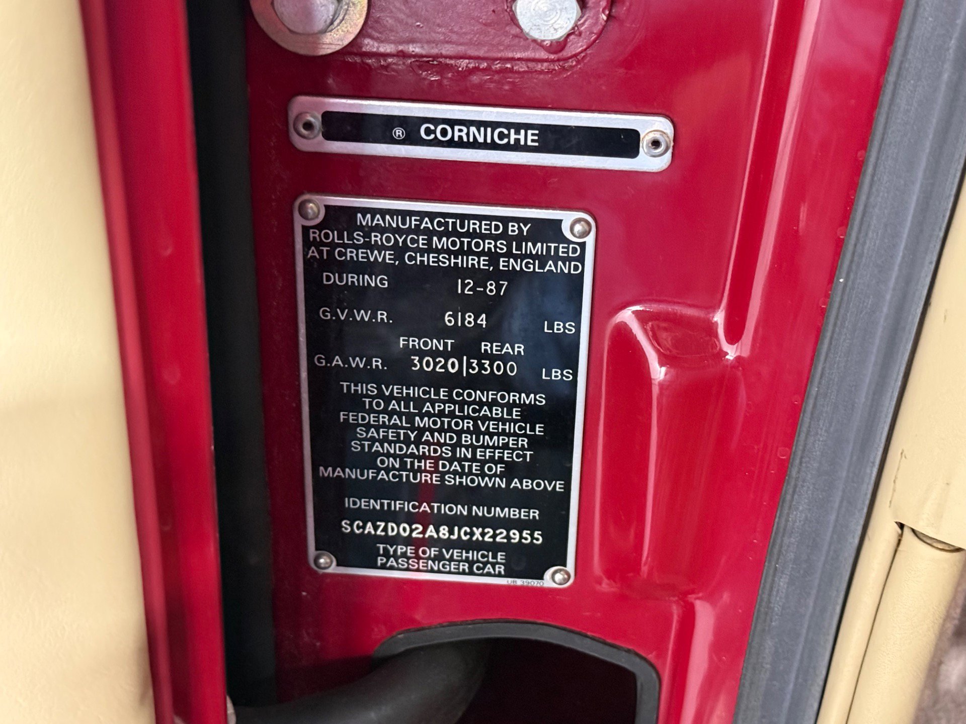 Used 1988 Rolls-Royce Corniche II image 28