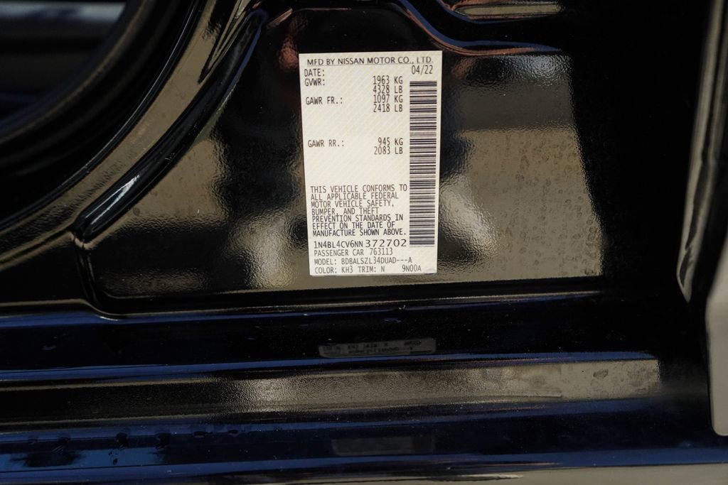 Used 2022 Nissan Altima 2.5 SR w/ Midnight Edition Package image 39