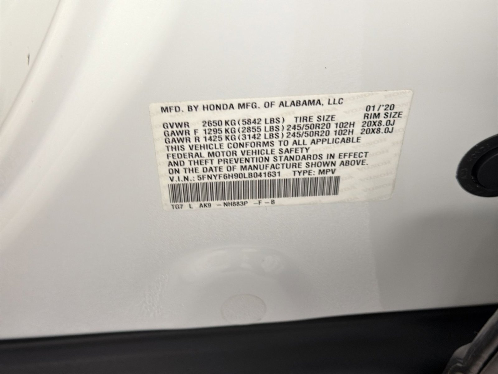 Used 2020 Honda Pilot Touring image 40