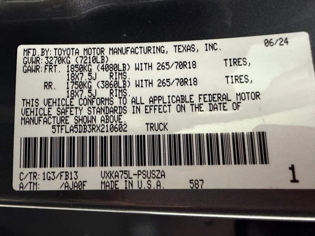 Used 2024 Toyota Tundra SR5 w/ SR5 Convenience Package image 47