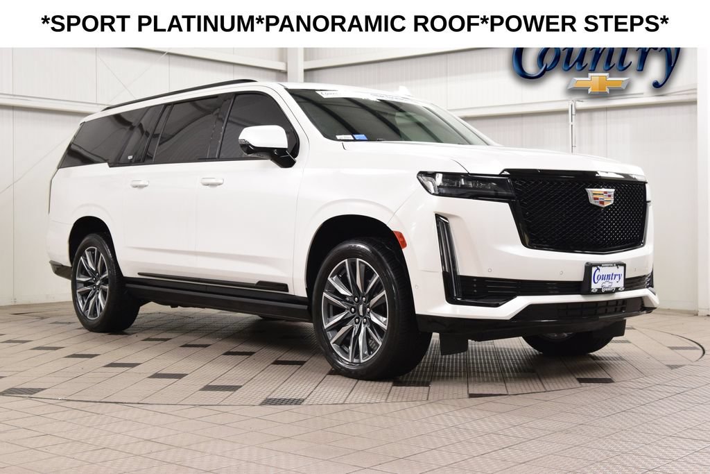 Used 2023 Cadillac Escalade ESV Sport Platinum w/ Heavy-Duty Trailer Package AWD/4WD image 1