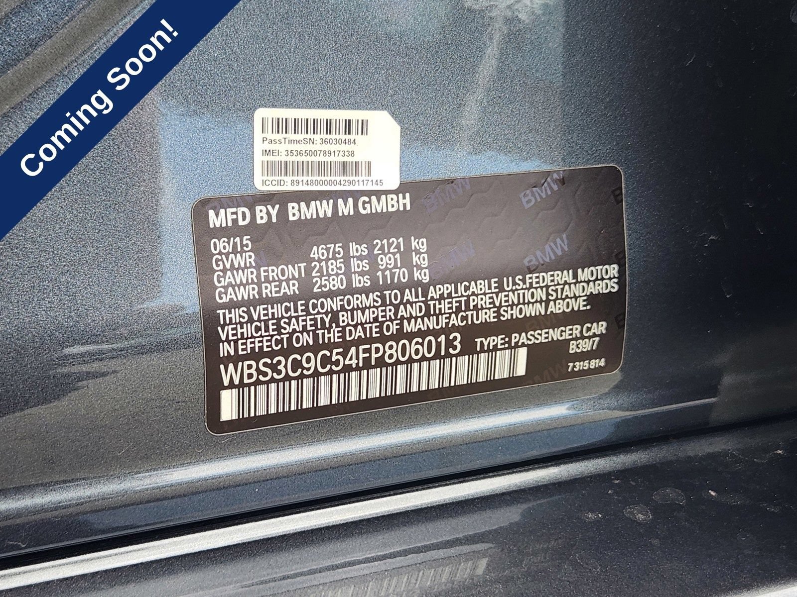 Used 2015 BMW M3 RWD image 27