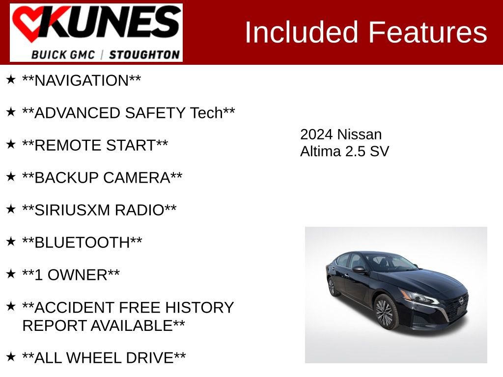 Used 2024 Nissan Altima 2.5 SV AWD/4WD image 2