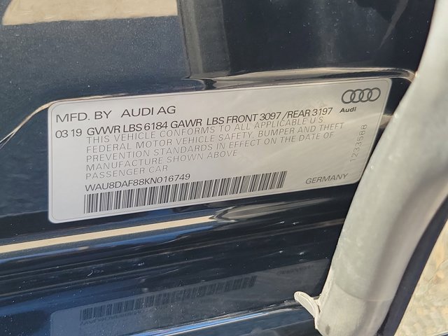 Used 2019 Audi A8 L 3.0T w/ Executive Package image 31