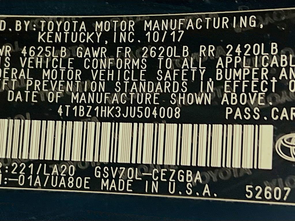 Certified 2018 Toyota Camry XLE w/ Driver Assist Package FWD image 29