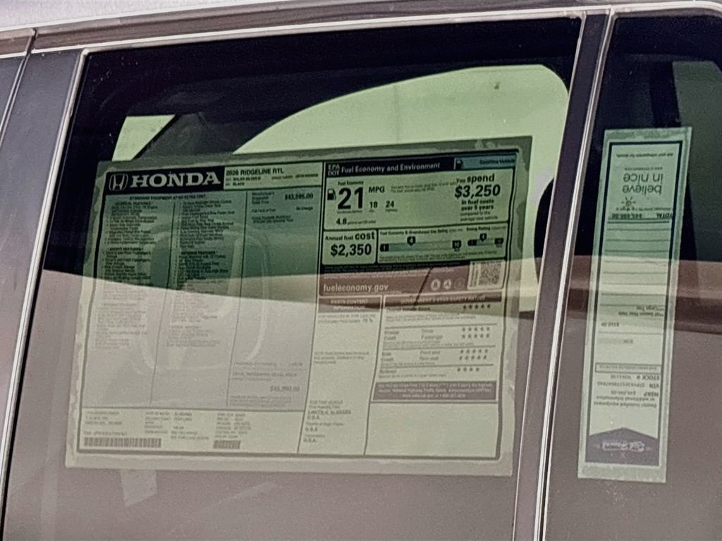 New 2026 Honda Ridgeline RTL image 24