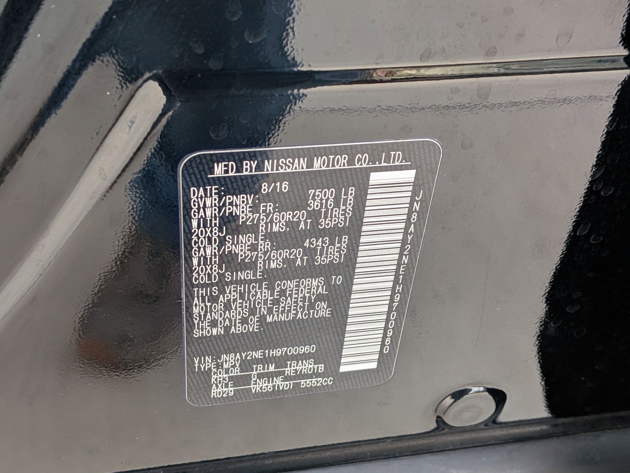 Used 2017 Nissan Armada Platinum w/ Captain Seat Package image 23