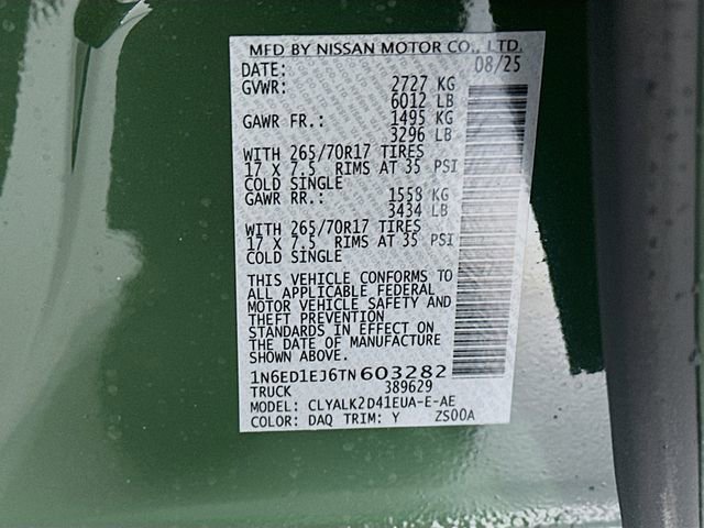 New 2026 Nissan Frontier Pro-X w/ Pro Premium Package RWD image 33