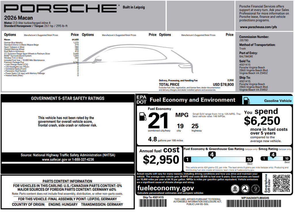 Certified 2026 Porsche Macan AWD/4WD image 42