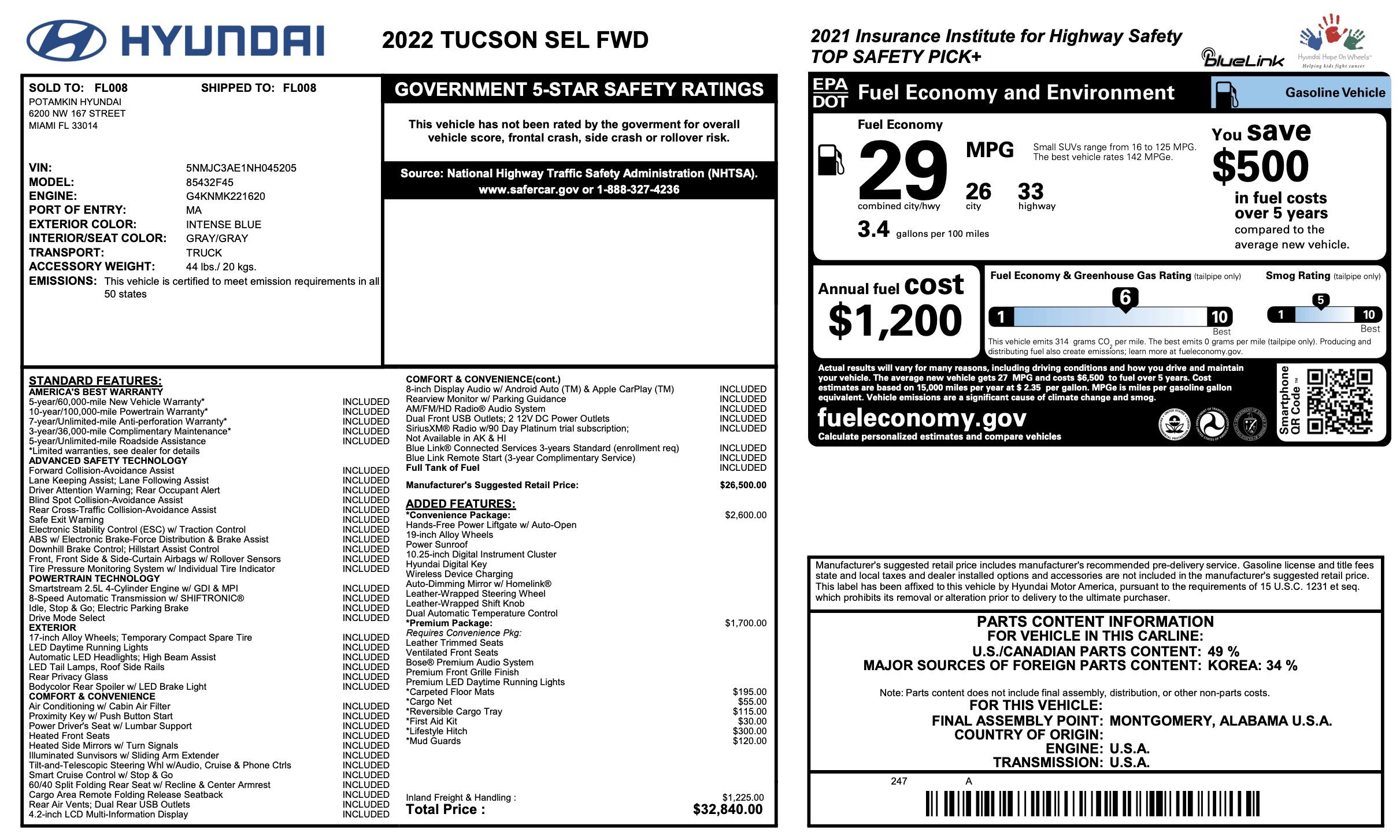 Used 2022 Hyundai Tucson SEL w/ Convenience + Premium Package FWD image 3