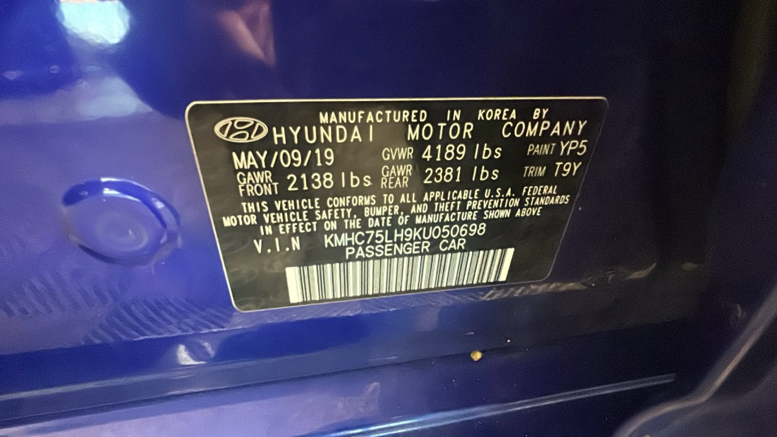 Used 2019 Hyundai Ioniq Electric FWD image 11