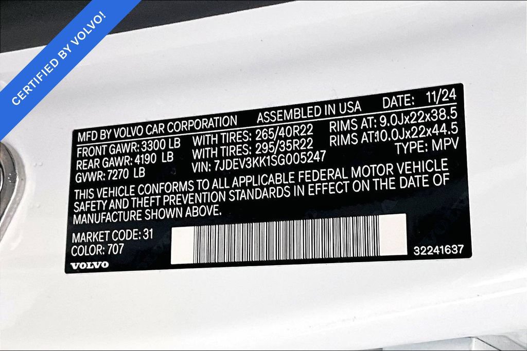Used 2025 Volvo EX90 Plus AWD/4WD image 40