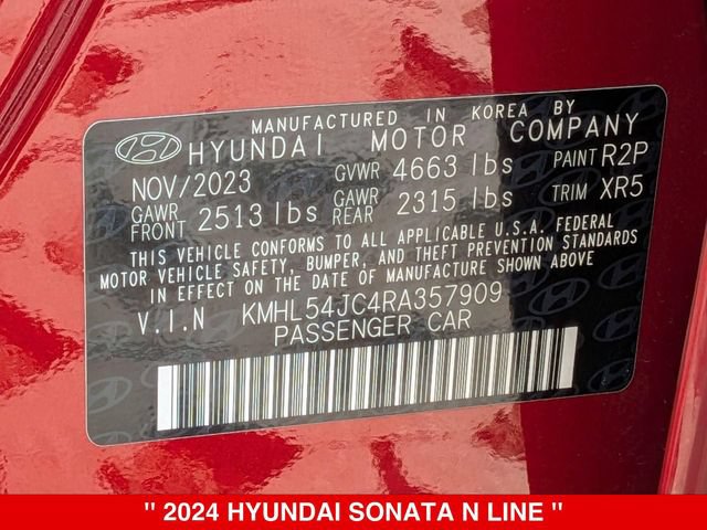 Used 2024 Hyundai Sonata N Line FWD image 42