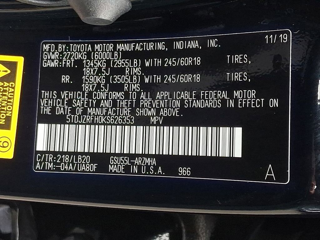 Used 2019 Toyota Highlander XLE AWD/4WD image 27