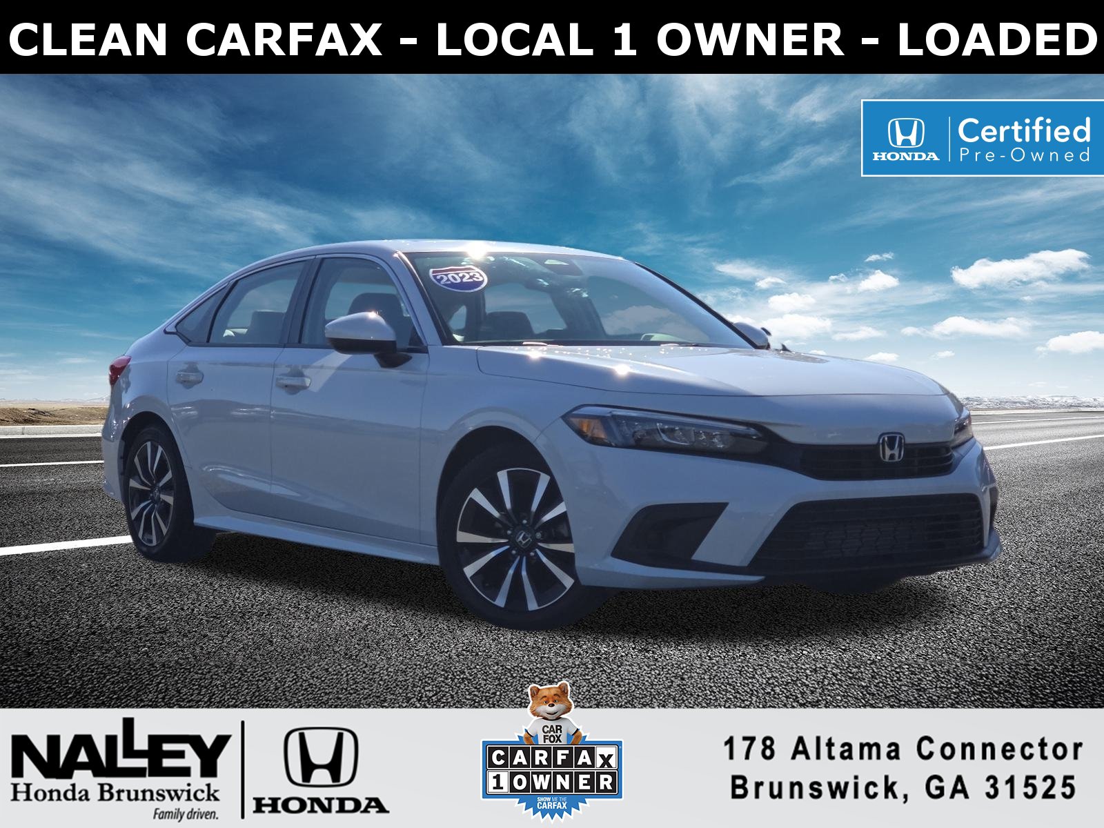 Certified 2023 Honda Civic EX image 1