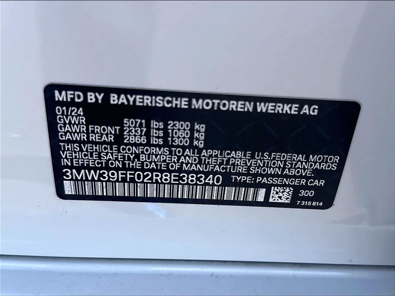 Used 2024 BMW 330e w/ Parking Assistance Package RWD image 22